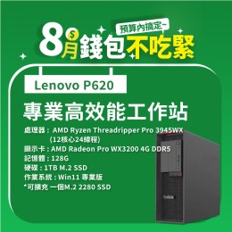 【樺仔8月快閃優惠】Lenovo P620 (4G獨顯 / 128G記憶體 / 1T SSD / Win11 )