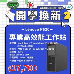 【樺仔9月快閃優惠】Lenovo P620 (4G獨顯 / 128G記憶體 / 1T SSD / Win11 )